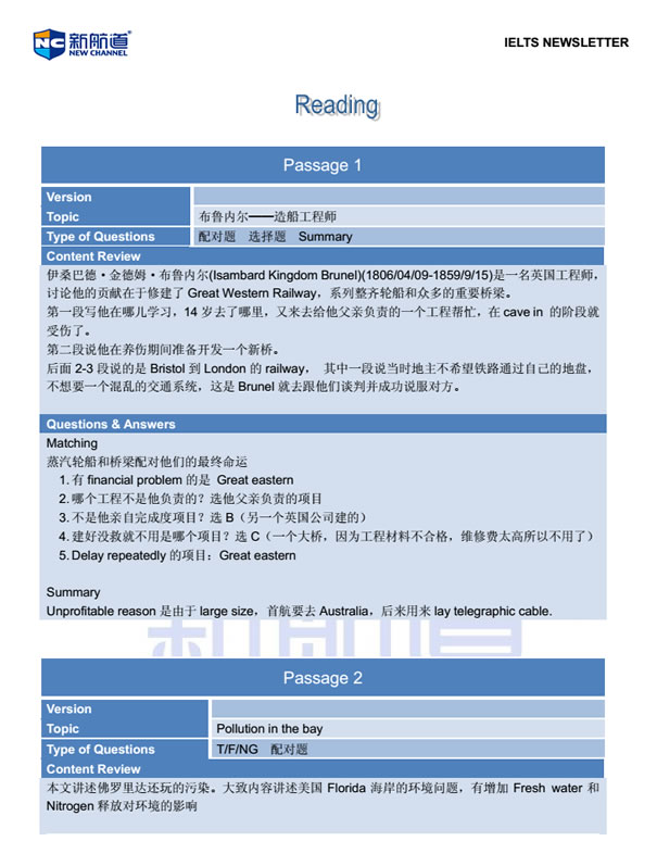 新航道2014年2月22日雅思考试回忆