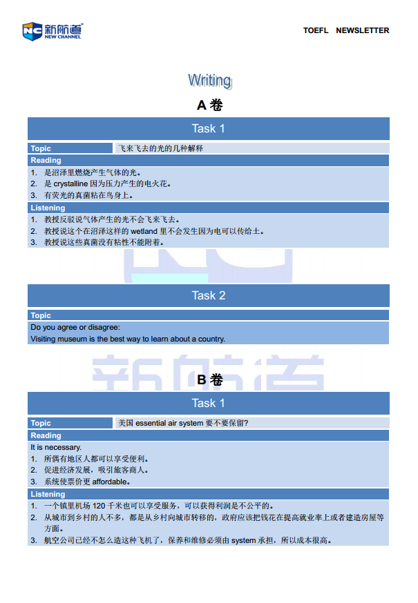 2014年9月27日托福考试回忆