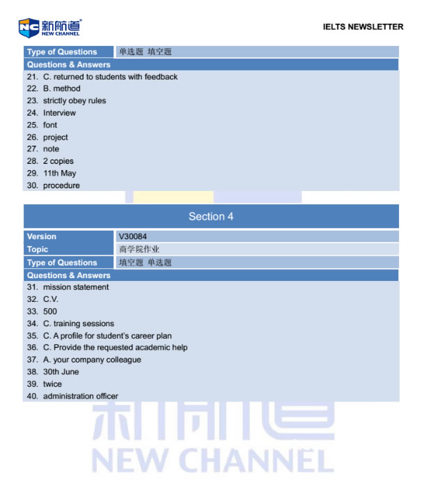 新航道2014年11月8日雅思考试回忆