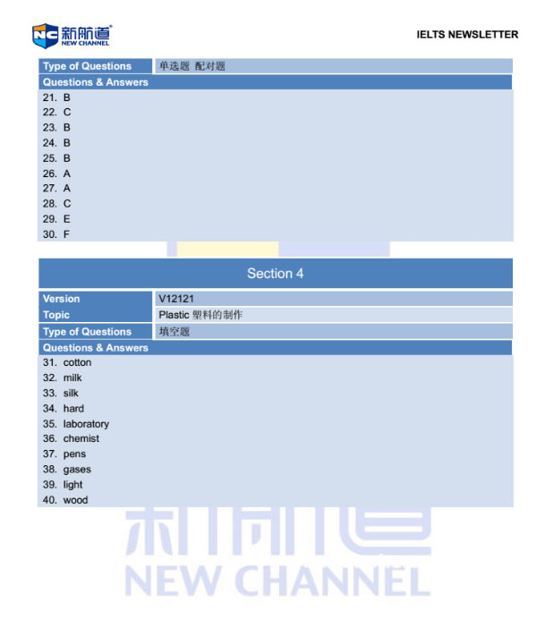 新航道2015年2月7日雅思考试回忆