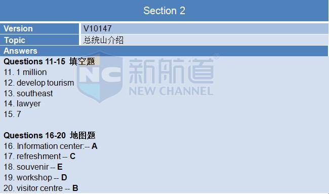 新航道2015年11月7日雅思考试回忆A卷听力2