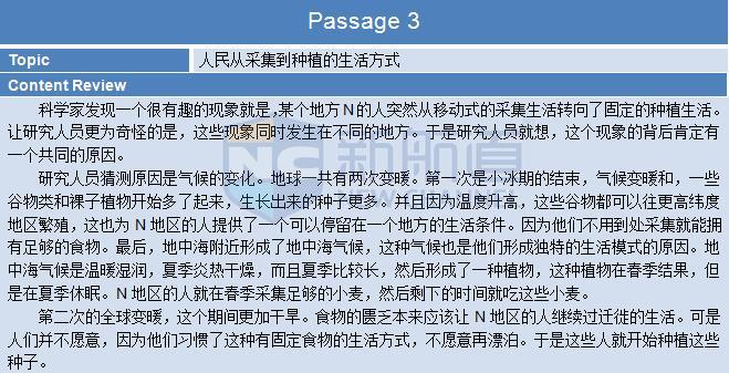 2015年12月5日托福考试回忆阅读 passage 3