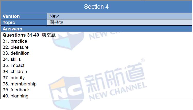 新航道2016年1月14日雅思考试回忆听力5