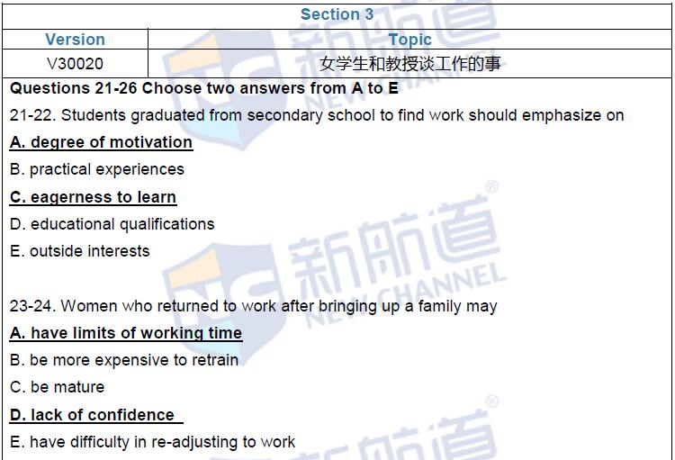 新航道2016年5月7日雅思考试回忆听力 section 3-1