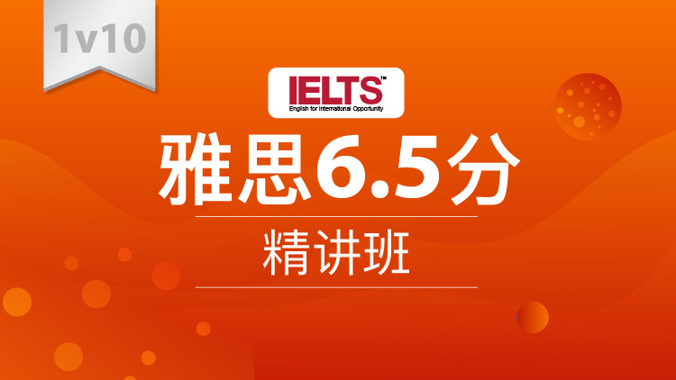 雅思6.5分精讲班1V10