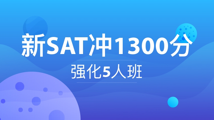 【武汉】SAT冲1300分强化班1V5