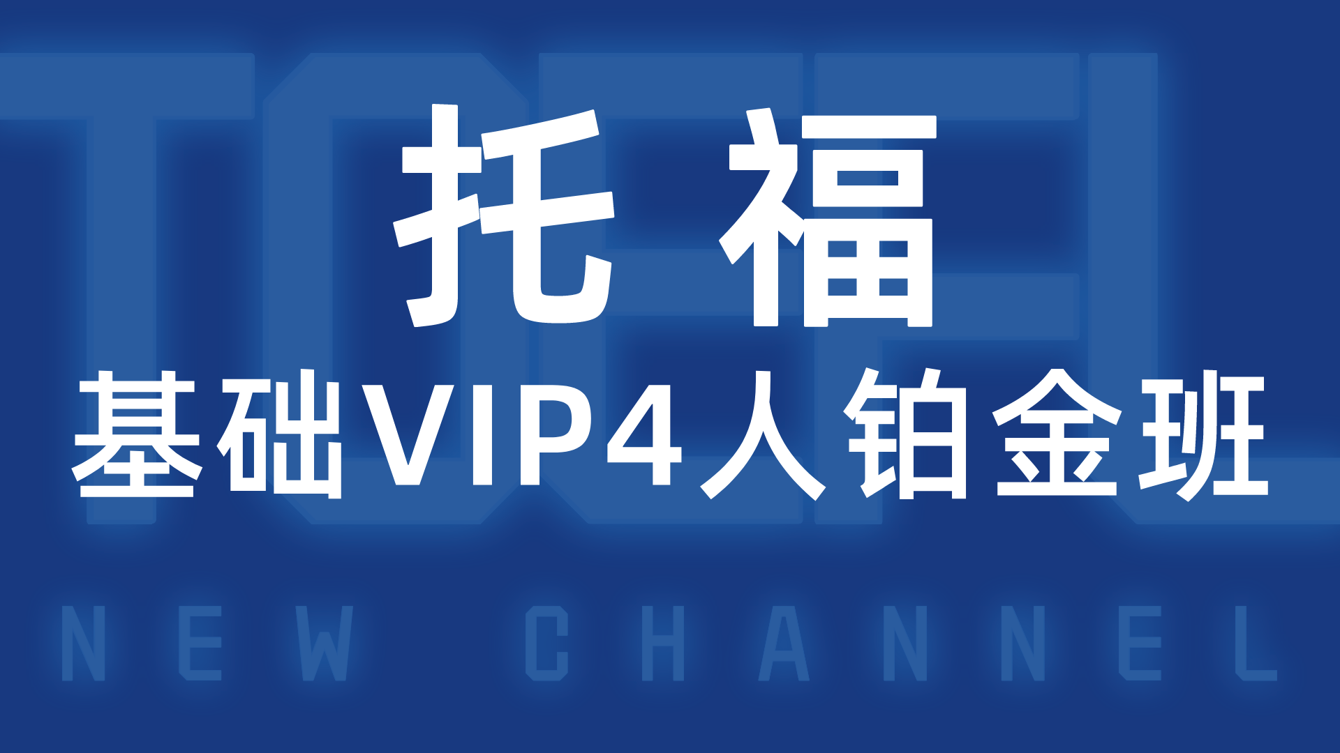 托福基础VIP4人班