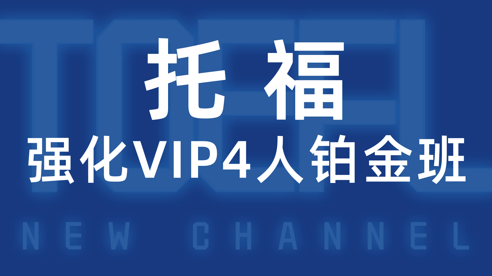 托福强化VIP4人班