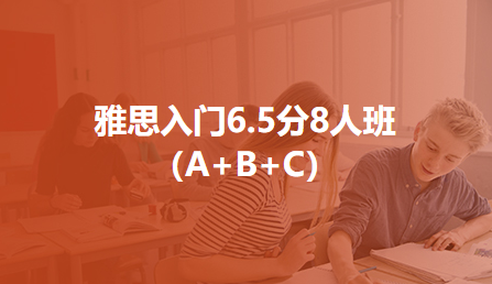 雅思入门6.5分8人班（A+B+C）