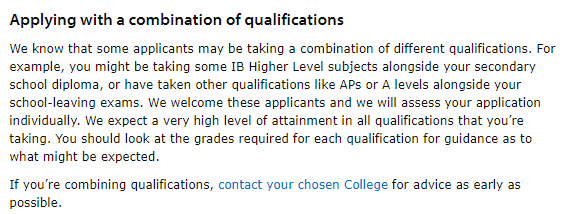 剑桥大学国内高考成绩要求